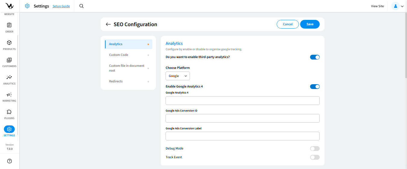 SEO Configuration