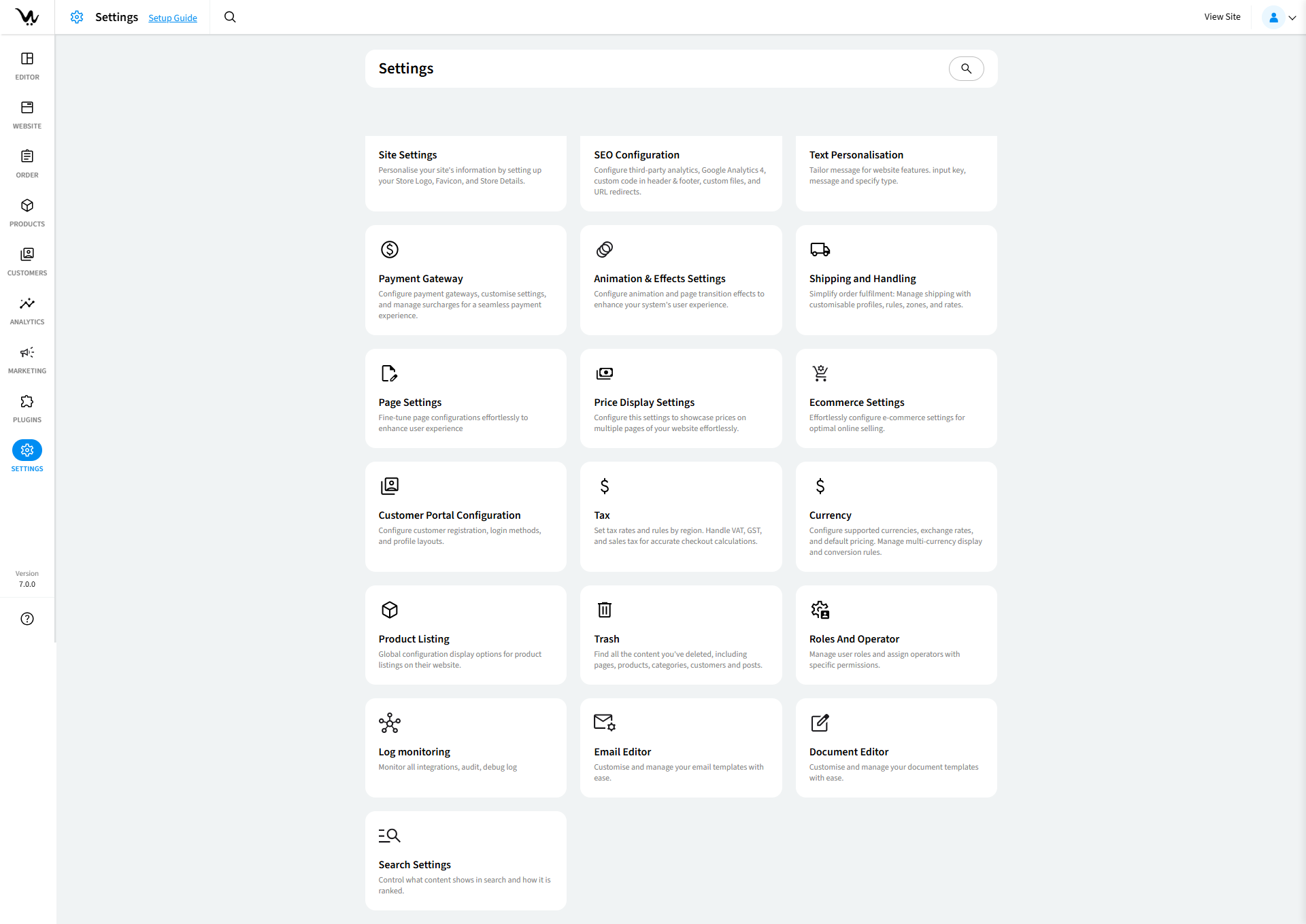 Payment Gateway Settings